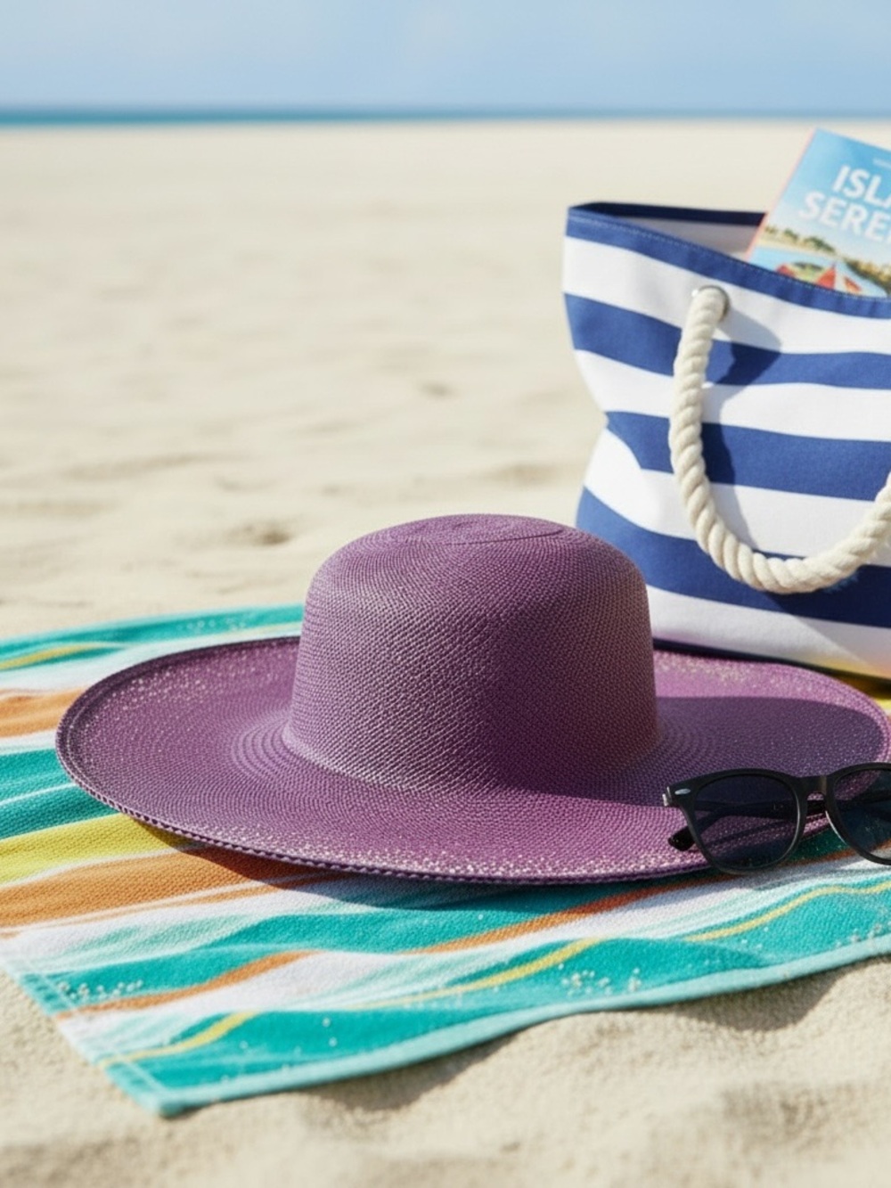Women's Wide-Brim lilac Sun Hat
